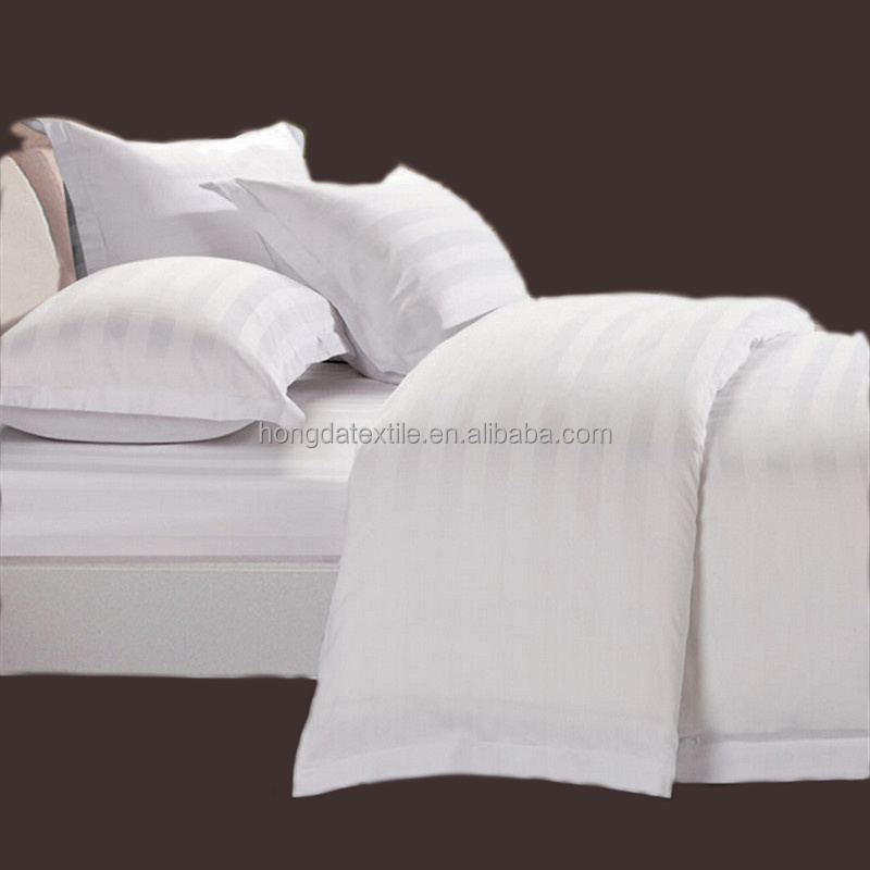 luxury hotel bedding 100% cotton bedsheet / bed sheets bedding set