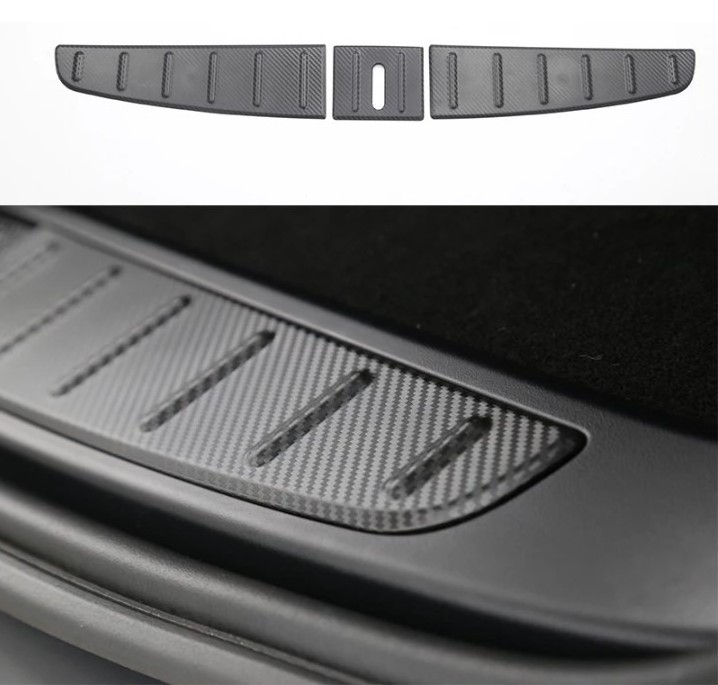 For Tesla Model X Rear Bumper Protective Cover 3PCS Trunk Rear Guard Accessories 2016-2023