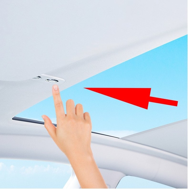 Model Y Electric Sunshade For Tesla 2021-2024 Integrated Car sunroof Automatic Shade Retractable Sun Visor