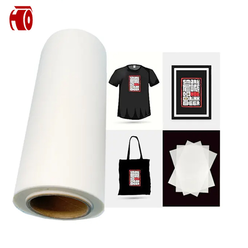 Hongde Factory Price DTF PET Heat Transfer Film Softness Stretch Film for Heat Transfer Printing Roll 30cm 60cm Width Size Soft