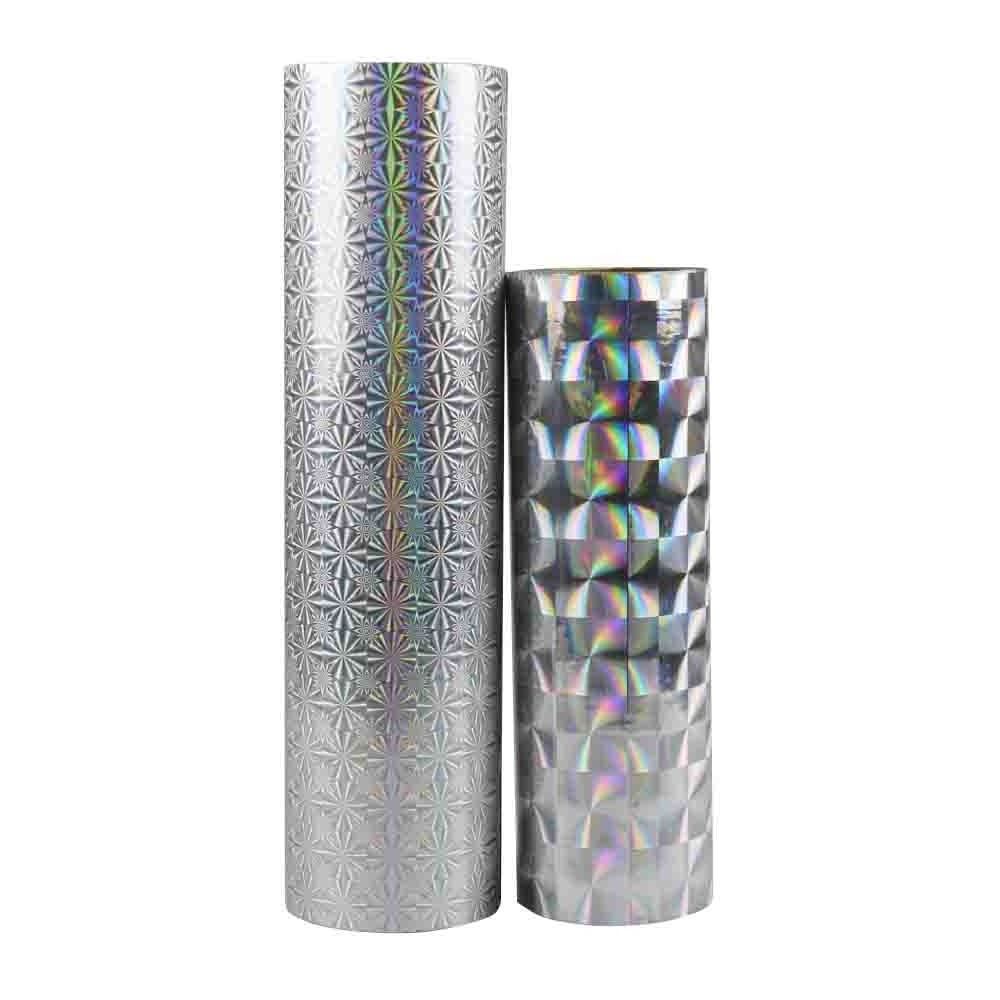 18 mic metalized bopp pet holographic film  for packaging