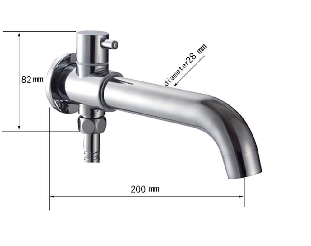 Extra Long Faucet Spout Filler Bathtub Shower Mixer Tub Spout with Diverter .