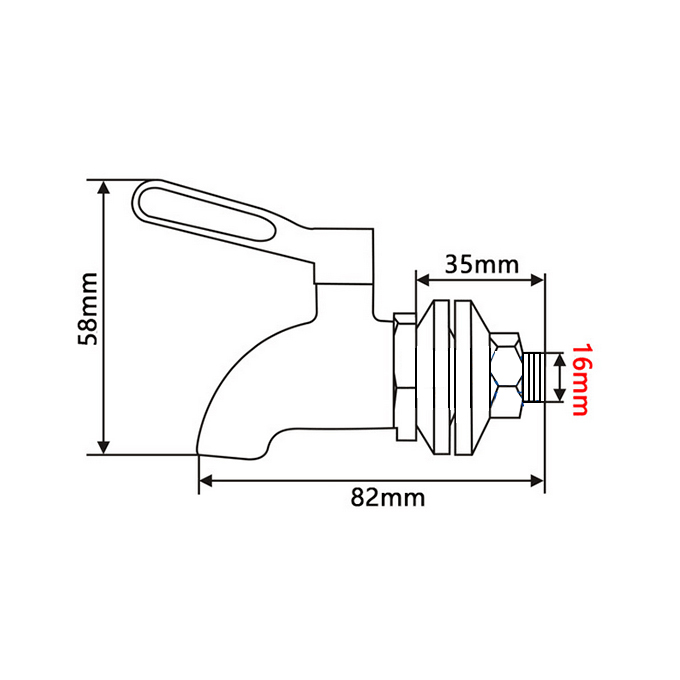 Brass Faucet Tap Spigot Homebrew Barrel Wine Beer Beverage and Gravity Filter systems Beverage Dispensers Faucet