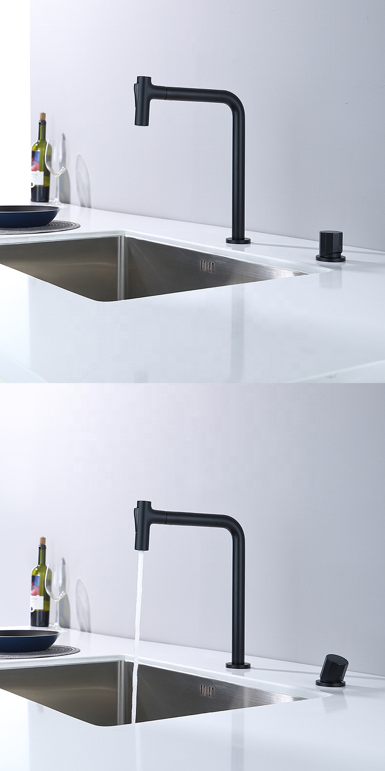 Hot Sale Modern Kitchen Faucet Brass Heavy Duty Kitchen Faucet With Pull Out Spout