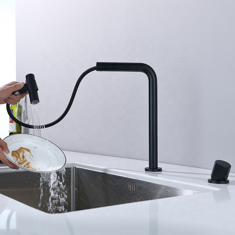 Hot Sale Modern Kitchen Faucet Brass Heavy Duty Kitchen Faucet With Pull Out Spout