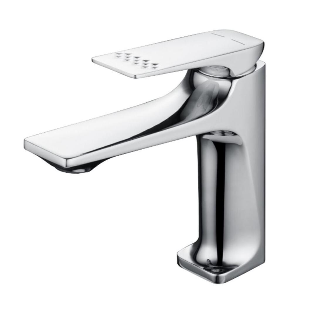 Brushed Nickel Stainless Steel Bathroom Hot and Cold Faucet Waterfall Bathroom Sink   Faucet