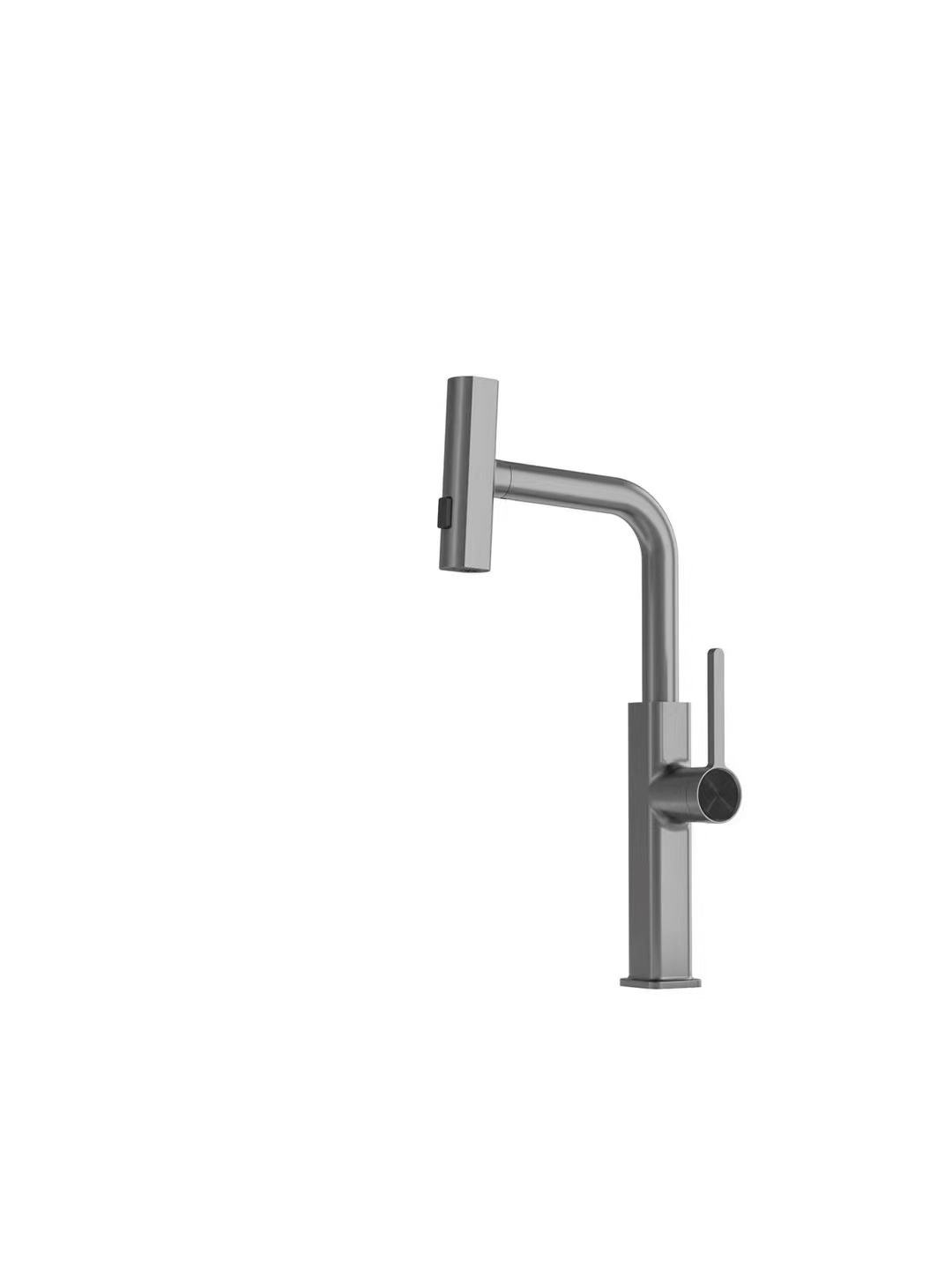 Pullout Commercial Gun Grey White Intelligent Kitchen Faucet With 360 Degree Spray head