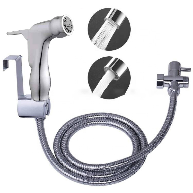 HOMEDEC Handheld Bidet Sprayer Kit for Toilet Attachment -ABS Cloth Diaper Sprayer Shattaf Set-Muslim Shower Combo with Hose