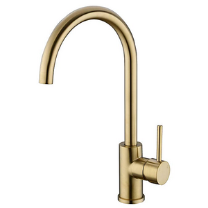 Brushed Gold stainless steel 360 Degree Swivel Hot& Cold Mixer Single Handle Kitchen Sink Faucet