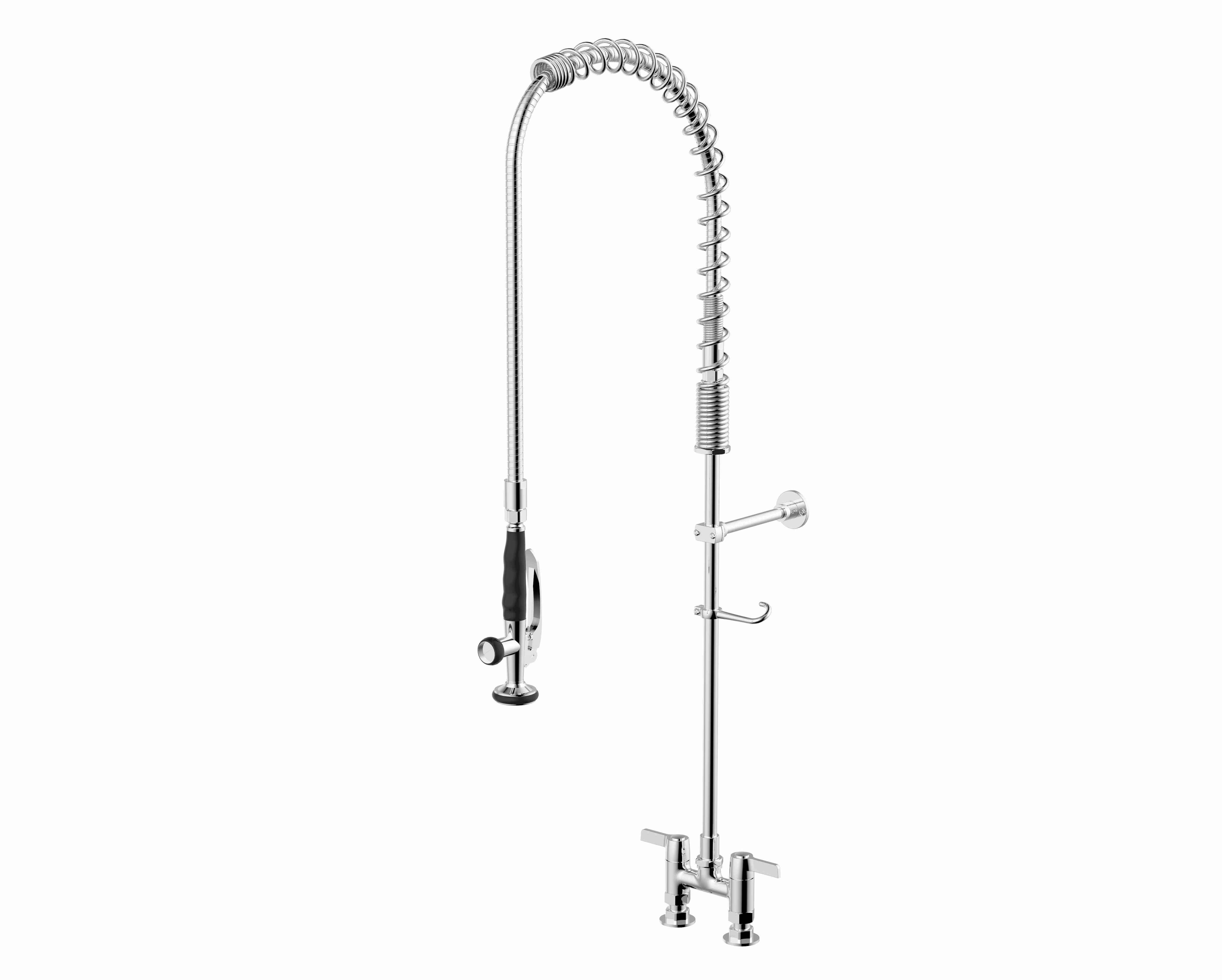 Hot Selling Pre-Rinse high pressure  Commercial Kitchen Faucet Single Lever Spring Faucet with Pull Down Sprayer