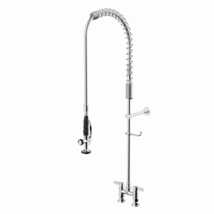 Hot Selling Pre-Rinse high pressure  Commercial Kitchen Faucet Single Lever Spring Faucet with Pull Down Sprayer