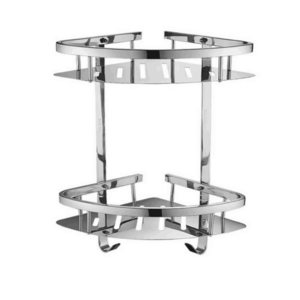 Adhesive Bathroom Corner Shelves 2-Tier stainless steel 304 Shower Caddy Shelf Basket