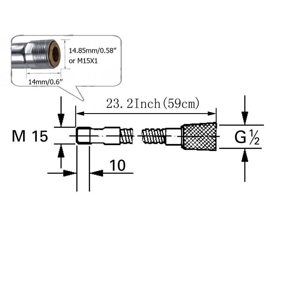 Stainless Steel Replacement Hose Kit for Moen Pulldown Kitchen Faucets.