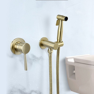 Muslim Shower Handheld Bathroom Attachment Hot & Cold Faucet Sprayer Toilet Bidet Spray Set