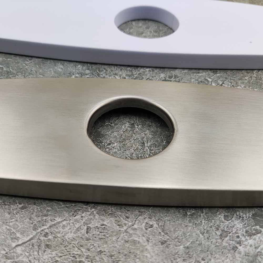 Faucet Deck Plate Stainless Steel Kitchen Bathroom Faucet Hole Cover Deck Base Plate