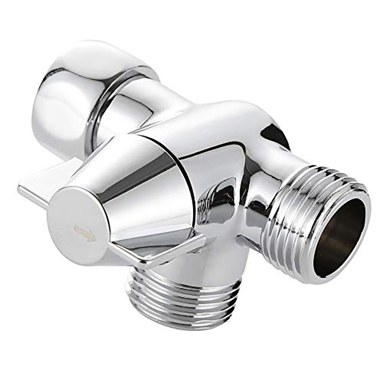 Shower Head Diverter Valve Three Way Solid Brass Water Flow Control Shower  Diverter Valve