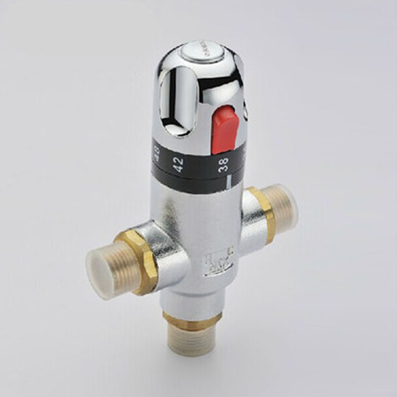 Thermostatic Mixer Shower Mixing Valve Solid Brass Thermostatic Mixing Valve