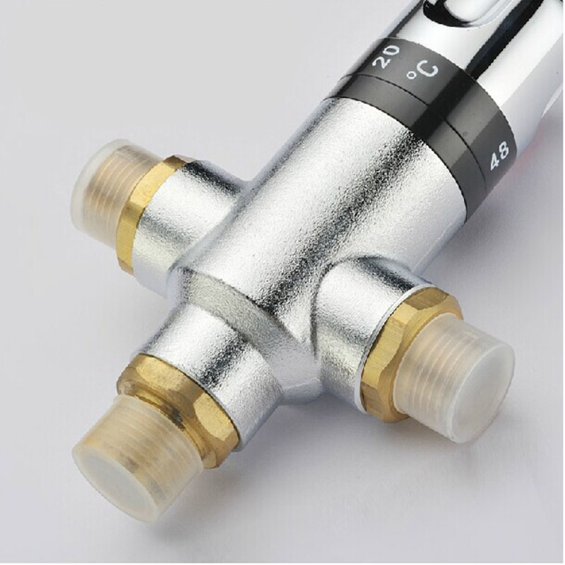 Thermostatic Mixer Shower Mixing Valve Solid Brass Thermostatic Mixing Valve