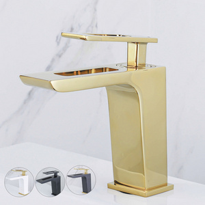 Single Handle Bathroom Tap Modern Commercial Lavatory Vanity Faucet