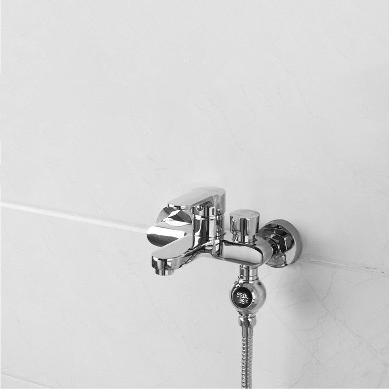 Temperature flow digital display shower faucet kitchen faucet bubbler water saver