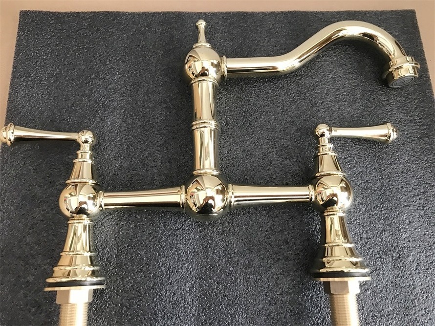 10 Inch Bridge Kitchen Faucet brass Kitchen Sink Faucet Folding Faucet