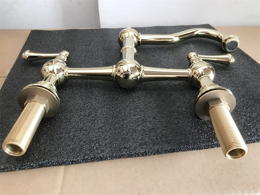 10 Inch Bridge Kitchen Faucet brass Kitchen Sink Faucet Folding Faucet