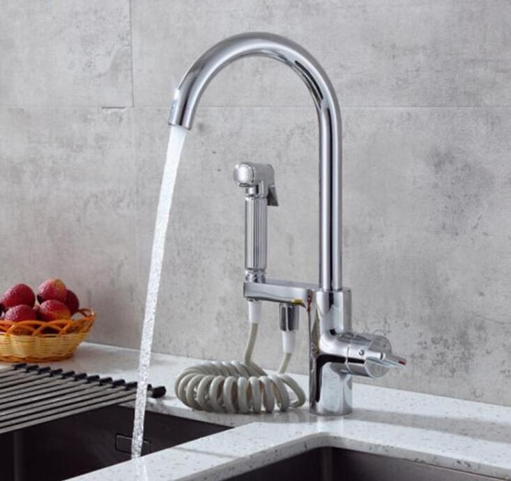 Two Function Spout Design Stainless Steel kitchen Sink Faucet