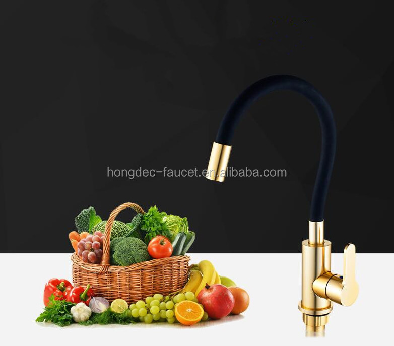 Flexible Spout Hose Kitchen Faucet Silicone Faucet black kitchen mixer tap