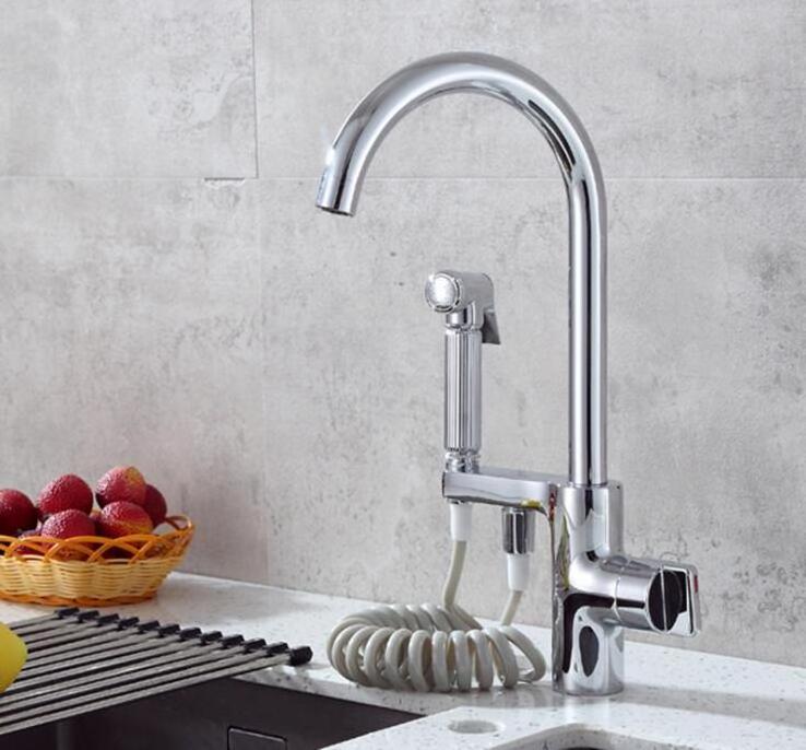 Two Function Spout Design Stainless Steel kitchen Sink Faucet