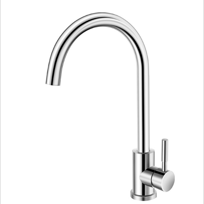 Best Commercial Brushed Nickel Stainless Steel Single Handle Kitchen Sink Faucet