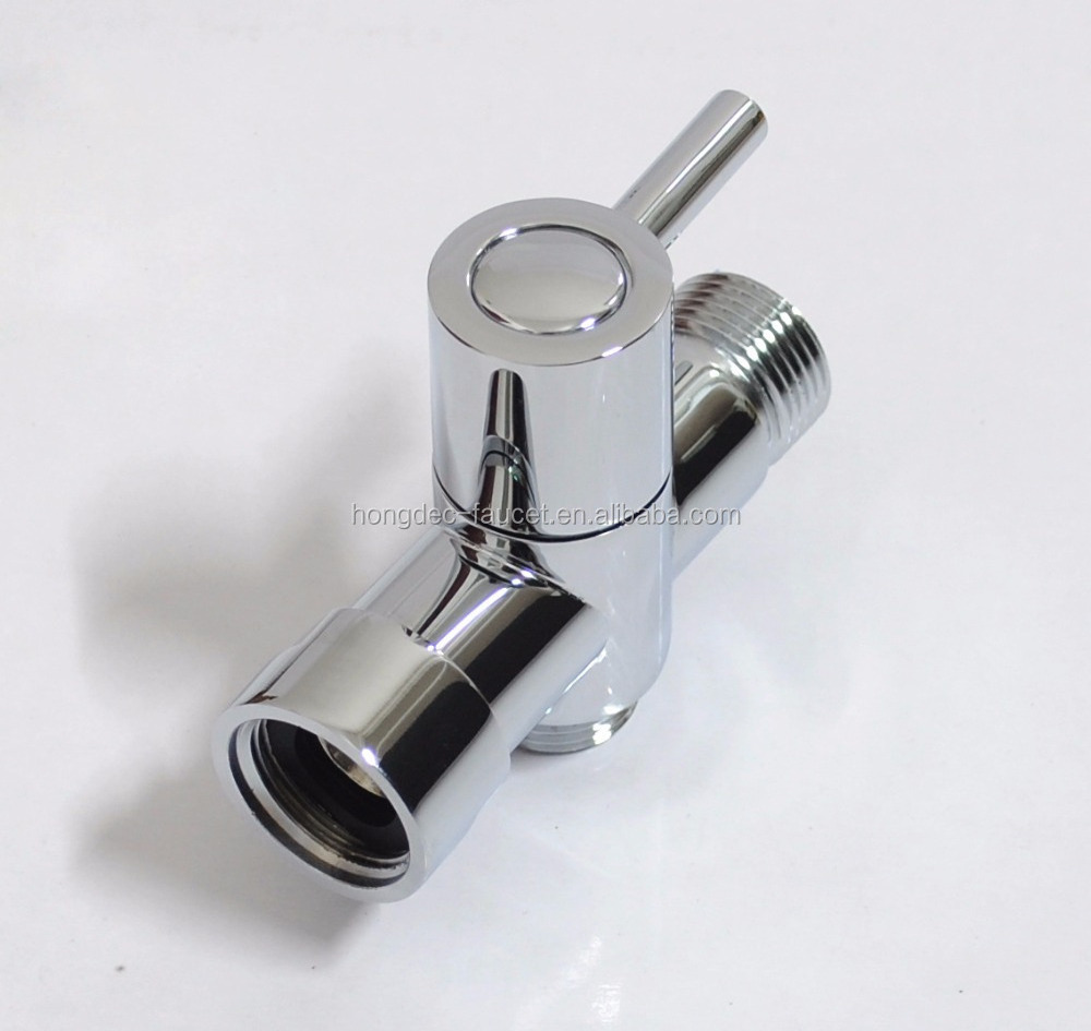 Shut off Valve Metal Toilet T Adapter Brass Bidet T Valve