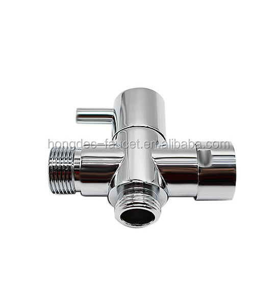 Shut off Valve Metal Toilet T Adapter Brass Bidet T Valve