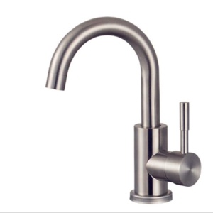 Wholesale Stainless Steel Brushed Nickel Single Hole Bathroom Sink Faucet