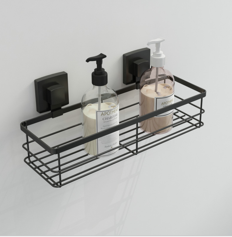 Bathroom Kitchen Accessories Stainless Steel Suction Cup Vacuum Wall Holder Commodity Shelf