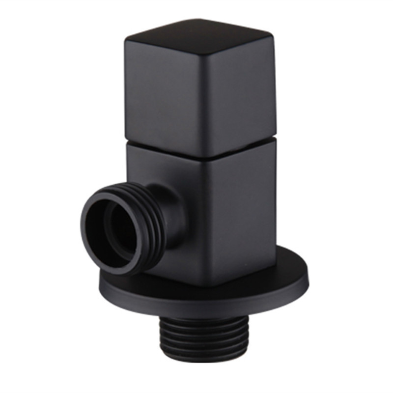 Black Brass angle valve Water Adapter Diverter Shut Off Valve