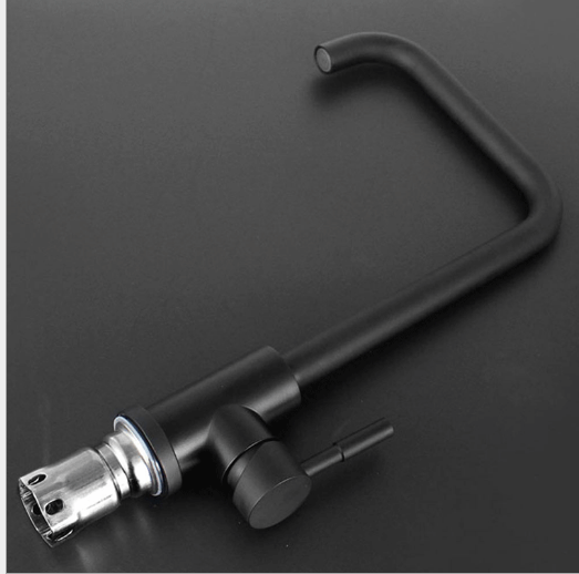 black  Stainless Steel Kitchen Mixer Faucet