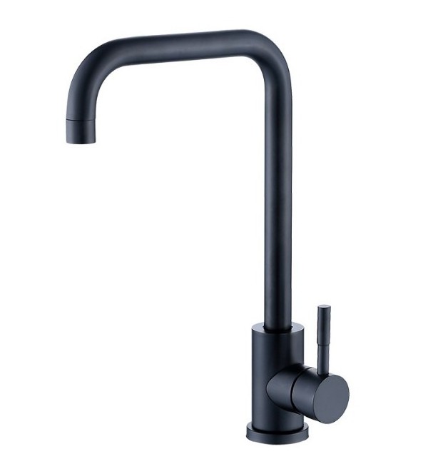 black  Stainless Steel Kitchen Mixer Faucet