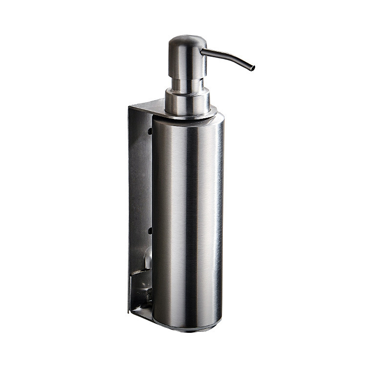 Home Hotel Bath Silver Stainless Steel Hand Pressing Sanitizer Foam Soap Dispenser Hot Sell