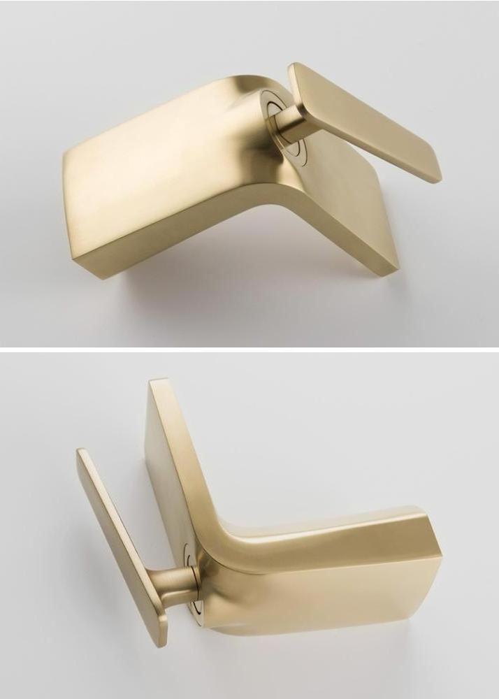 Bathroom Deck Mounted Brushed Gold Brass Basin Water Faucets Hot Sell