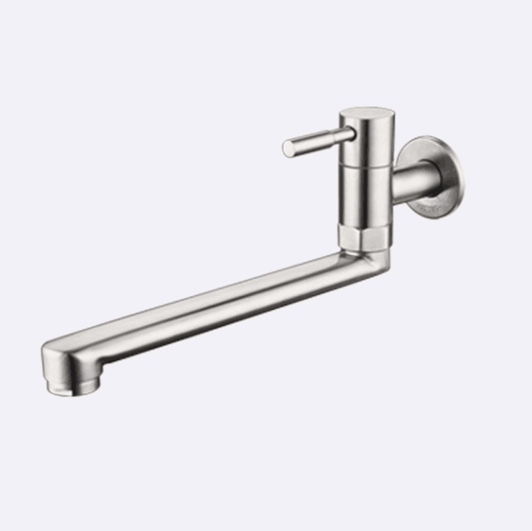 Chrome pating wall mounted sink faucet single cold kitchen faucets