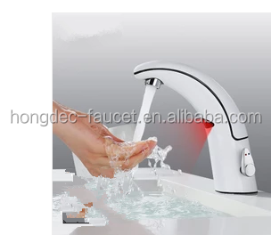 Sensor Bathroom Water Tap Hands Free Vanity Faucets Automatic Bathroom Sink Faucet