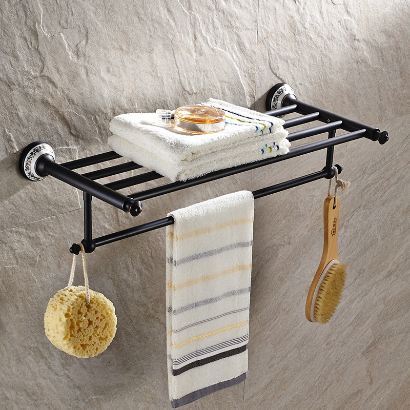 Wall Mount Towel Hanging Bathroom Accessories Towel Rail Clothes Towel Racks