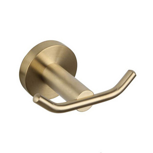 Wall Mounted Clothes Hook Towel Hanger Brushed Gold Robe Hooks