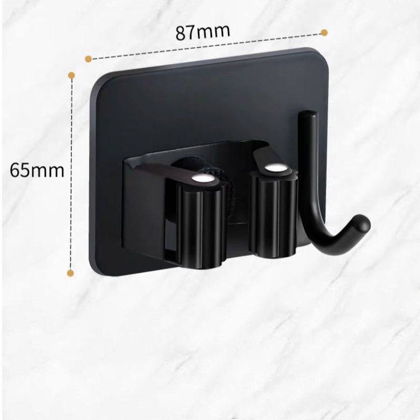 Wall Mounted Mop Broom Holder Household Adhesive Storage Broom Hanger Mop Hook Kitchen Bathroom Organizer