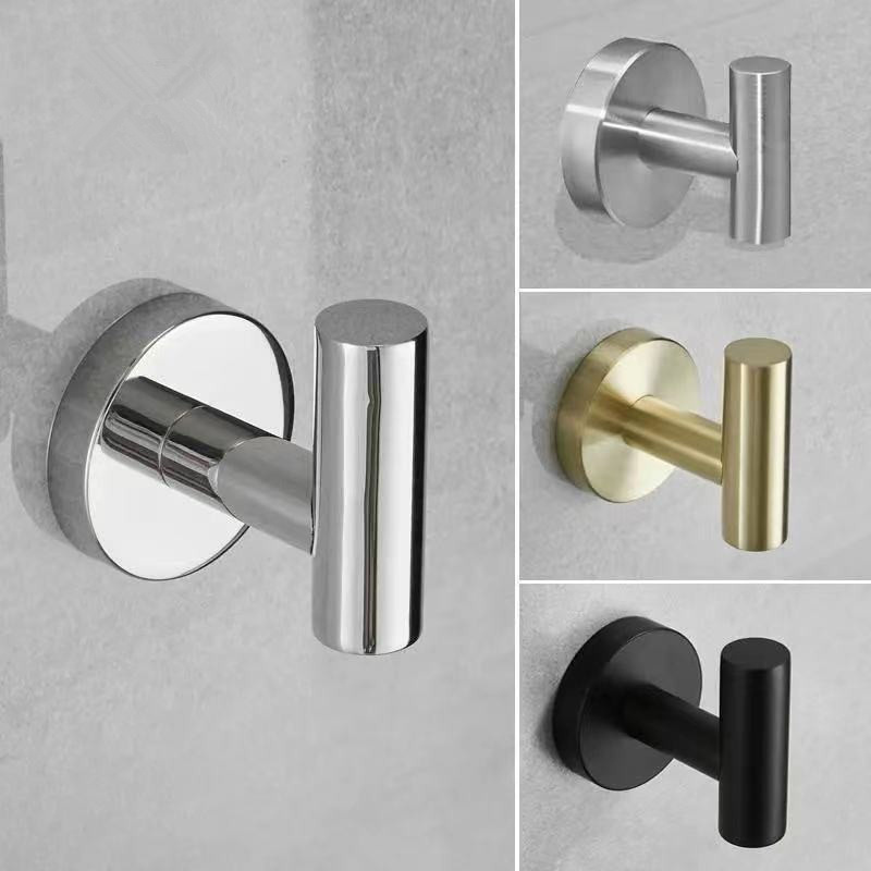 Bathroom Towel Hook Stainless Steel Hand Towel Rack Wall Mount Coat Robe Hook