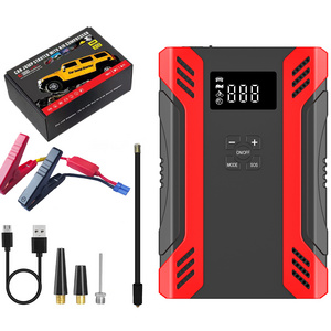 OEM  Car Jump Starter With Air Compressor Quick Charge Pack 37000mwh Portable Car Tyre Air Pump Jump Starter