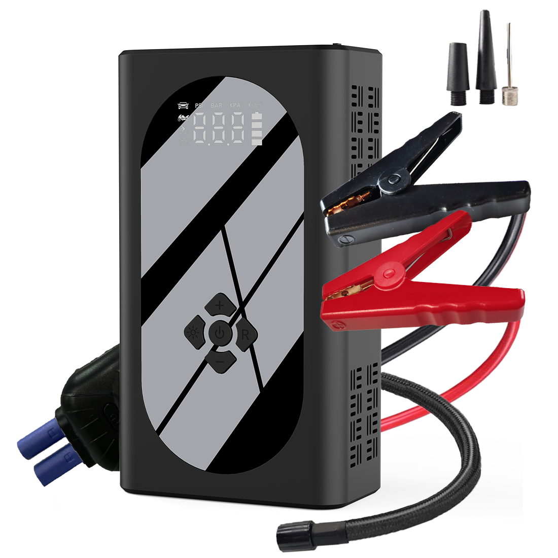 37000mWh Jump Starter with Tire Inflator 3000A Power Bank Air Compressor  150PSI Car Jump Starter With Air Pump