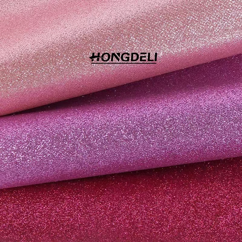 Glitter fabric ,Synthetic PU leather for Glitter ,Waterproof PU Glittered Faux Leather