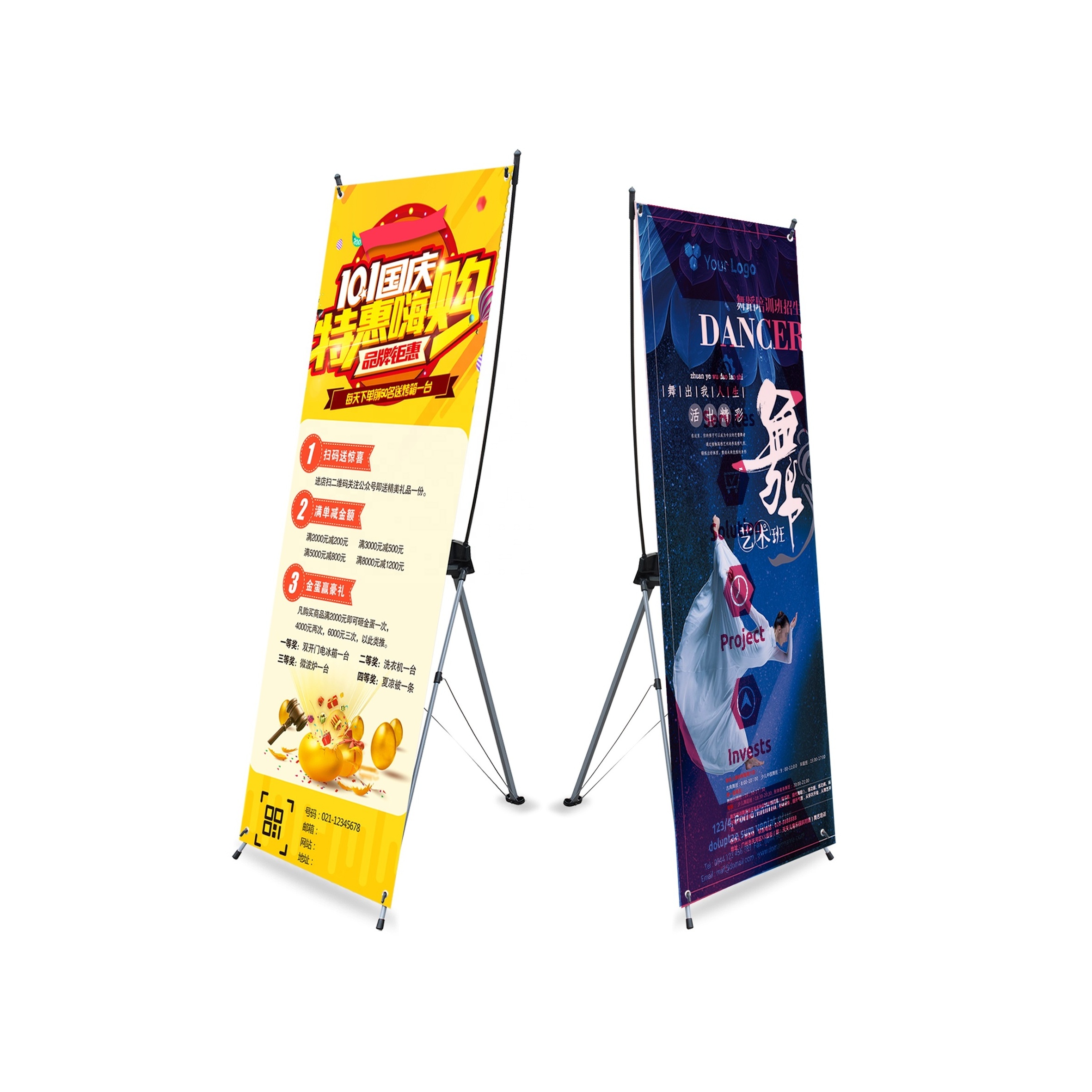 Advertising  X Flex Display Stand For  Flex Banner