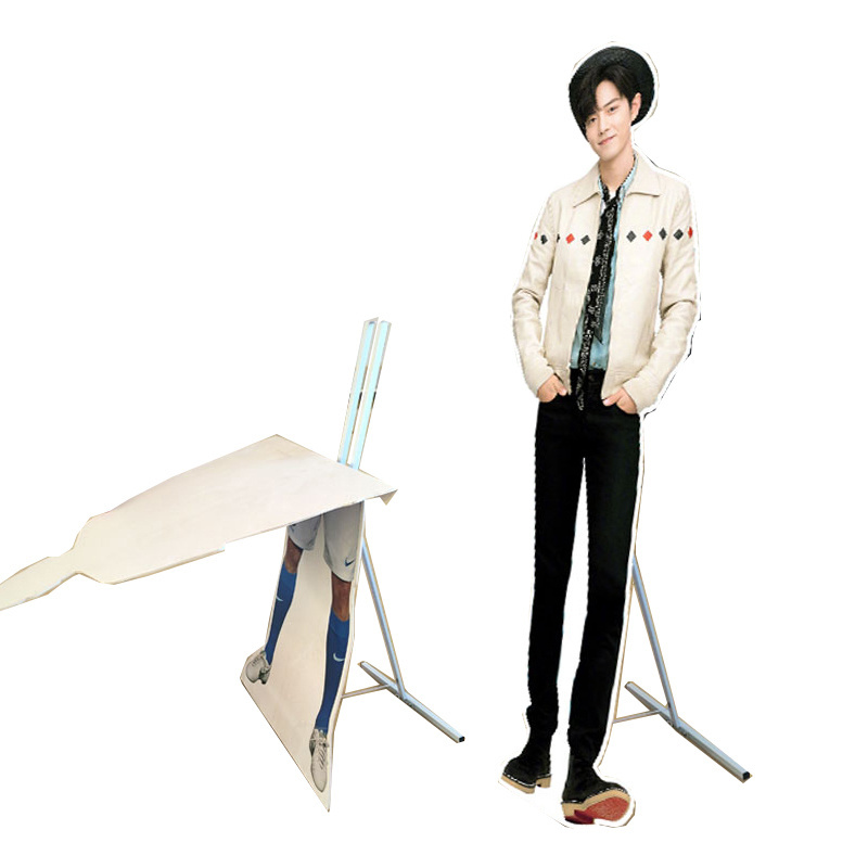 Human standee advertising cutout life size portrait stand pop display floor display standee